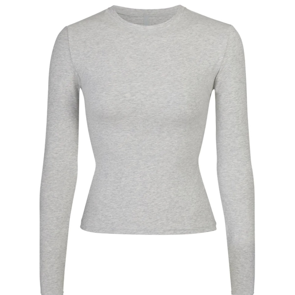 SKIMS Cotton Jersey Long Sleeve T shirt